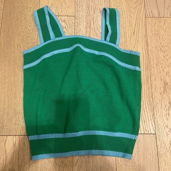 Square knit tank top - Picture 2 of 4